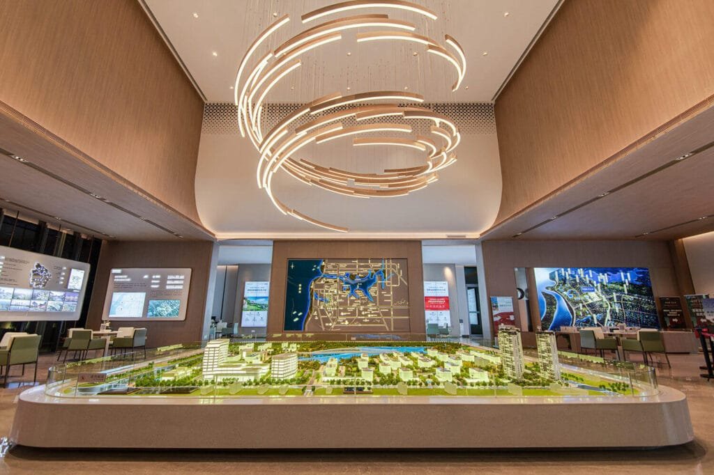 Facteur modèle de site d'architecture en Chine