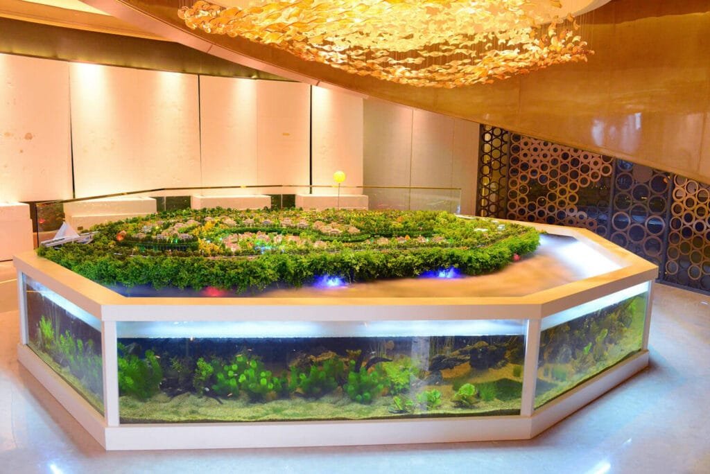 Facteur modèle de site d'architecture en Chine