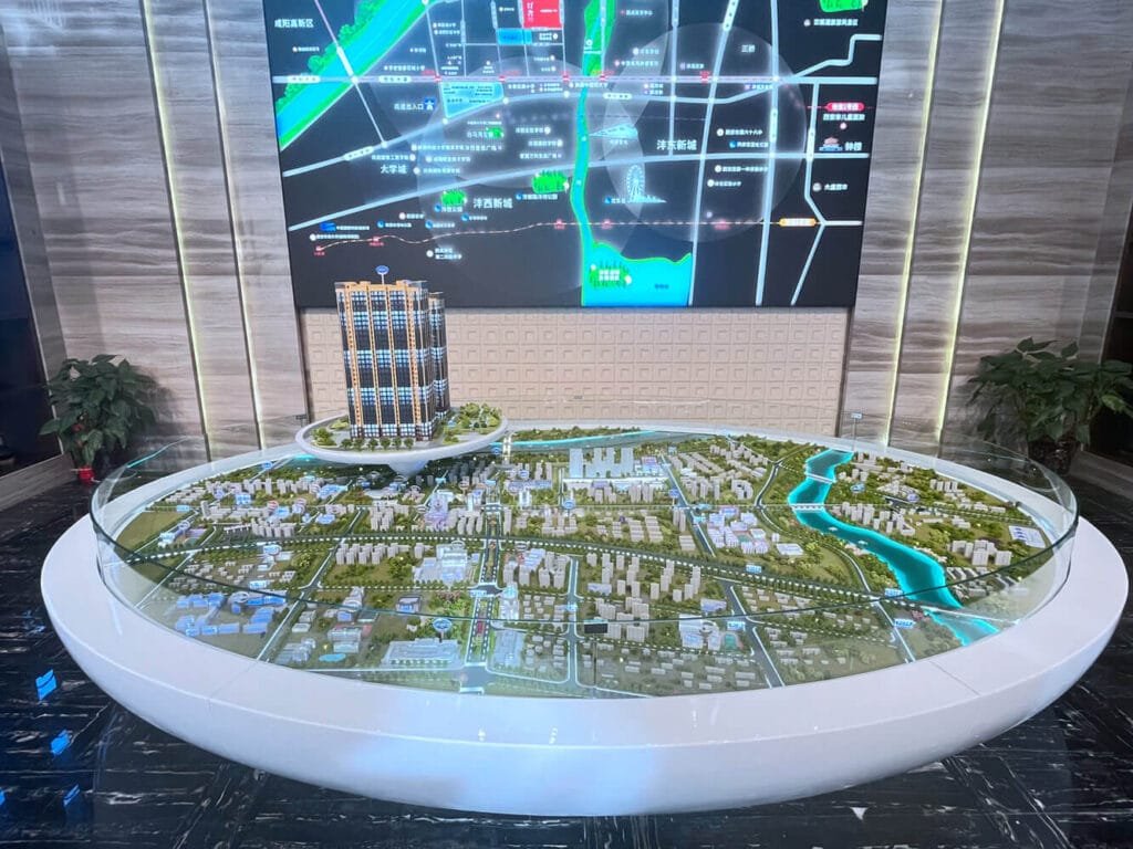 Facteur modèle de site d'architecture en Chine