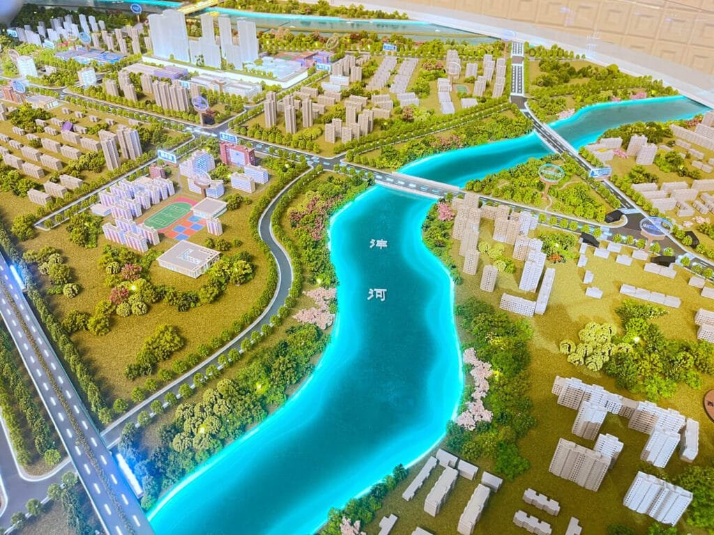 Facteur modèle de site d'architecture en Chine