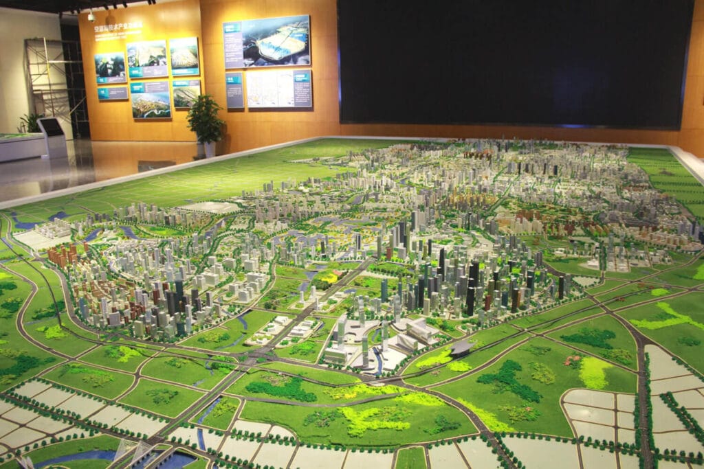 Facteur modèle de site d'architecture en Chine