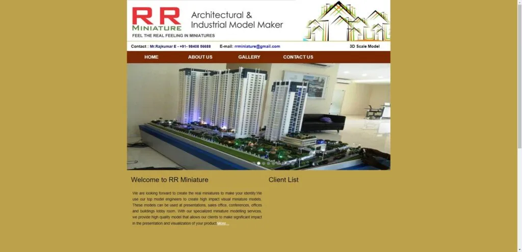 Hindistan'daki Mimari Model Yapımcıları