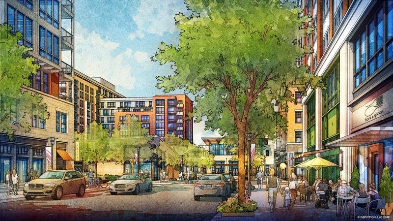 watercolor architectural rendering​