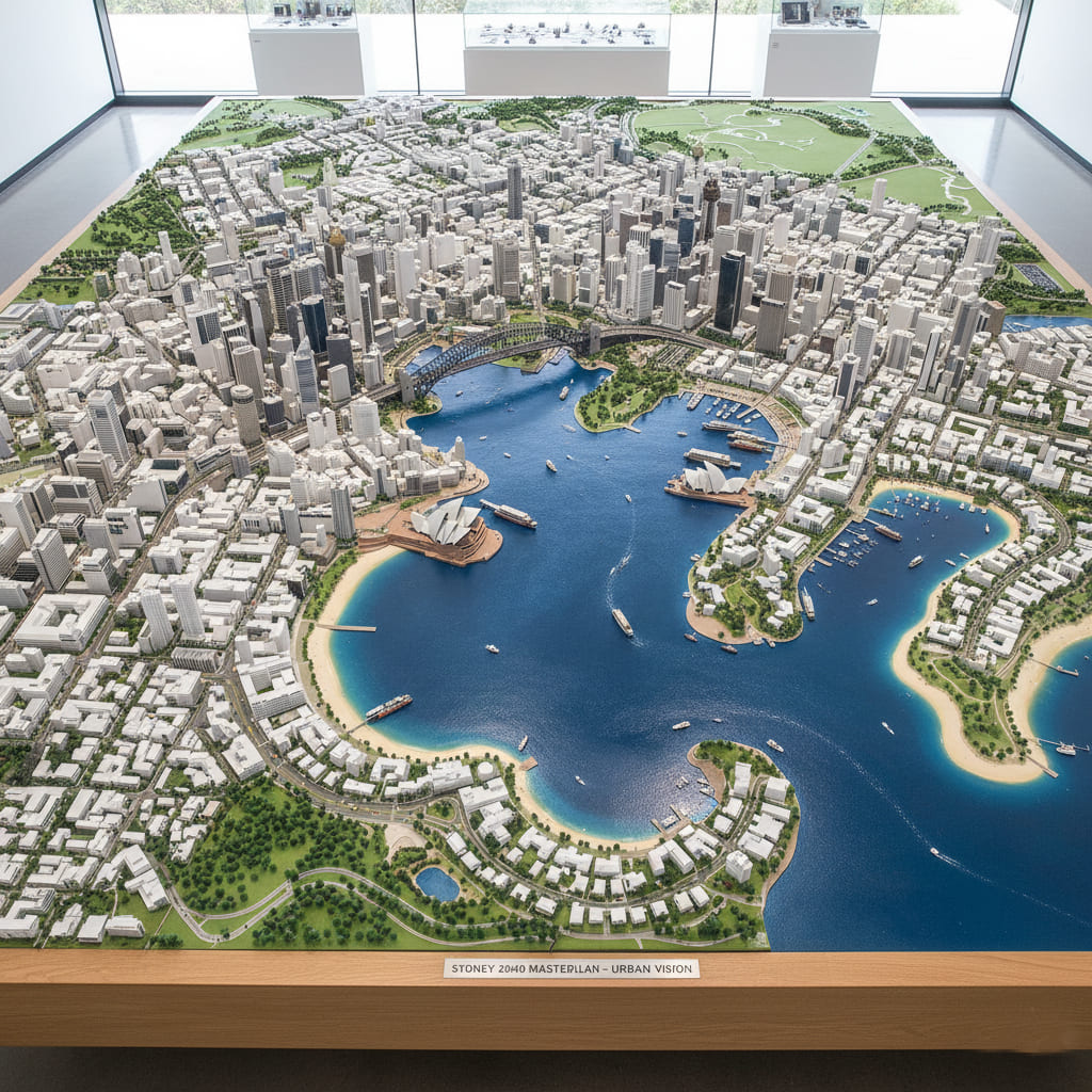 Sydney masterplan model