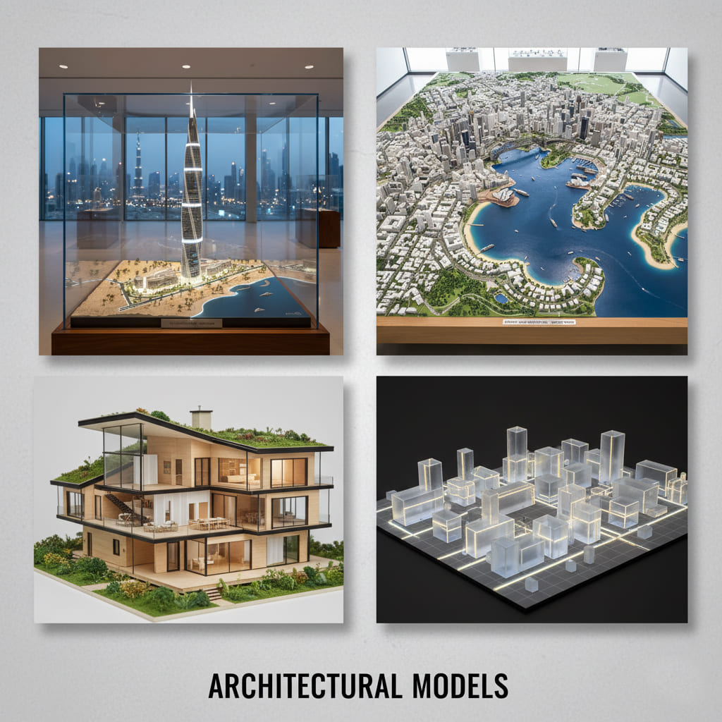 various types of architectural models